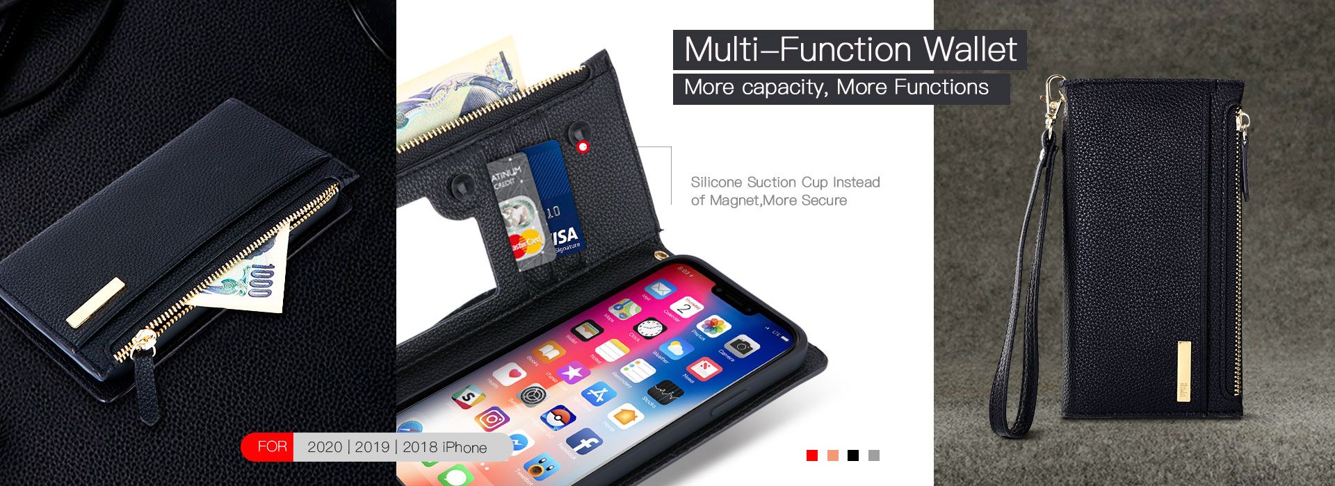Multi-function Wallet Leather Case For All Phone