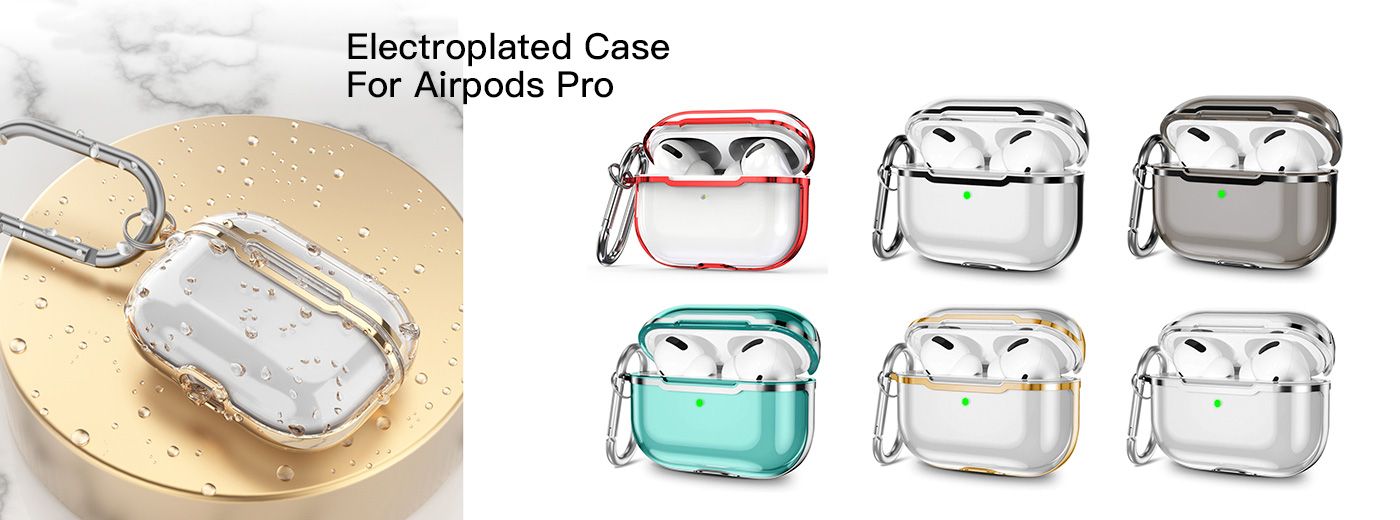 Impact Protection Airpods Pro Case (Red Plating)