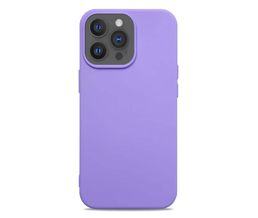 Imitation Liquid Silicone Case For Phones(TPU+Rubber Oil)-Purple