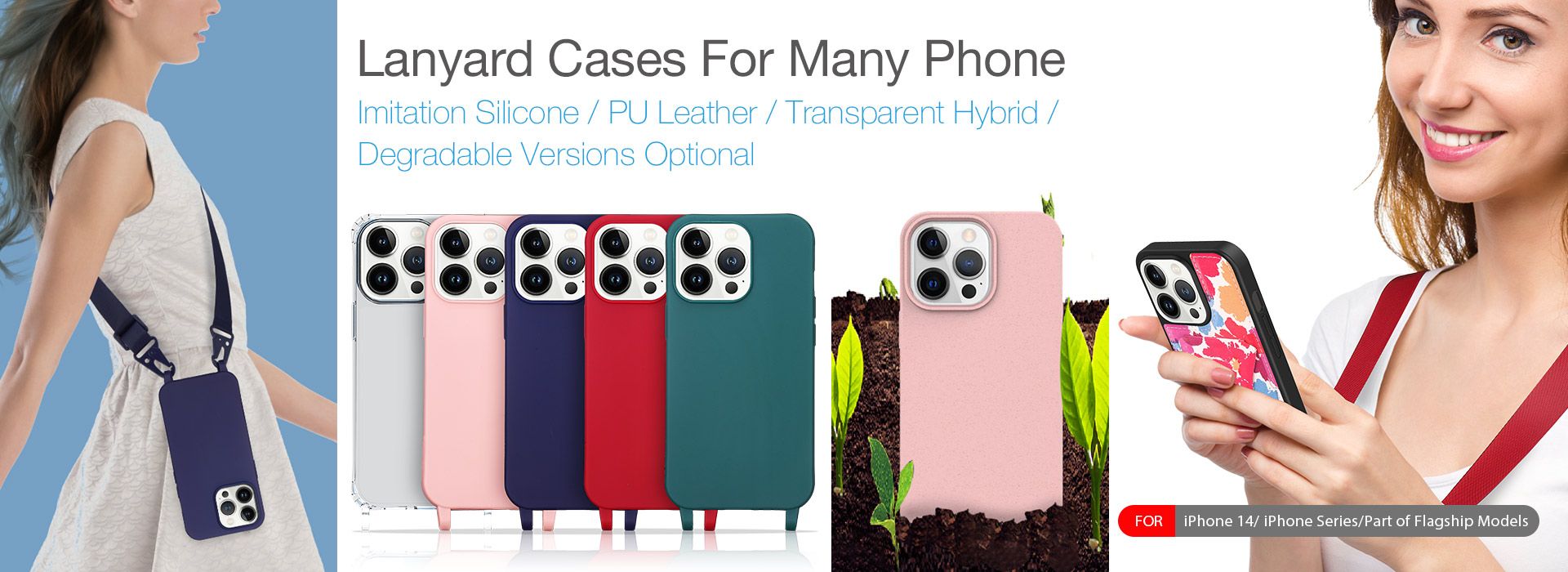 Lanyard Case--PU Leather+Kickstand Version((Red Carbon Fiber)